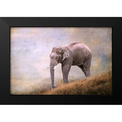 Silent Traveler Black Modern Wood Framed Art Print by Parker, Kelley