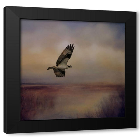 Going Fishing Black Modern Wood Framed Art Print by Parker, Kelley