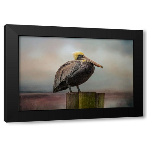 The Best Seat Black Modern Wood Framed Art Print by Parker, Kelley