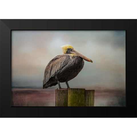 The Best Seat Black Modern Wood Framed Art Print by Parker, Kelley