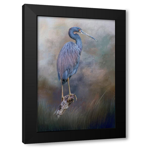 Tri-Colored Beauty Black Modern Wood Framed Art Print by Parker, Kelley