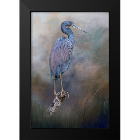 Tri-Colored Beauty Black Modern Wood Framed Art Print by Parker, Kelley