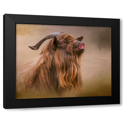 Look Whos Smiling Now Black Modern Wood Framed Art Print by Parker, Kelley