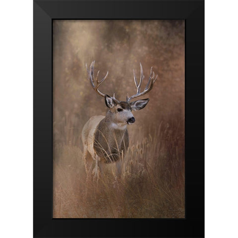Muley - Malheur Black Modern Wood Framed Art Print by McFerrin, Larry