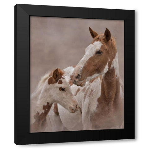 Gypsy and Sentinel Black Modern Wood Framed Art Print with Double Matting by McFerrin, Larry