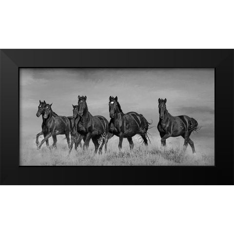 Voodoo Band Black Modern Wood Framed Art Print by McFerrin, Larry