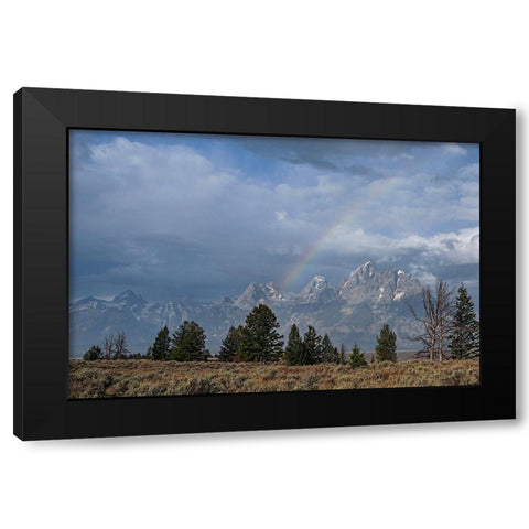 Teton Rainbow Black Modern Wood Framed Art Print by McFerrin, Larry