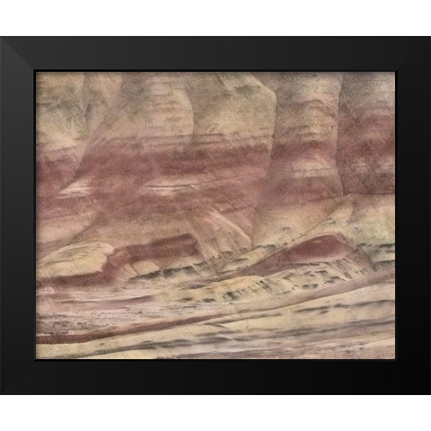 Painted Hills Black Modern Wood Framed Art Print by McFerrin, Larry