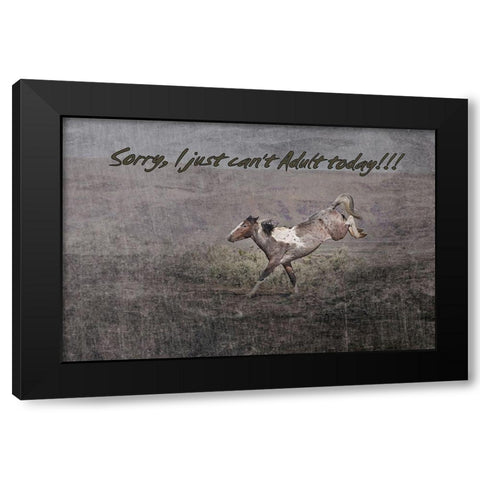 Cant Adult Black Modern Wood Framed Art Print with Double Matting by McFerrin, Larry