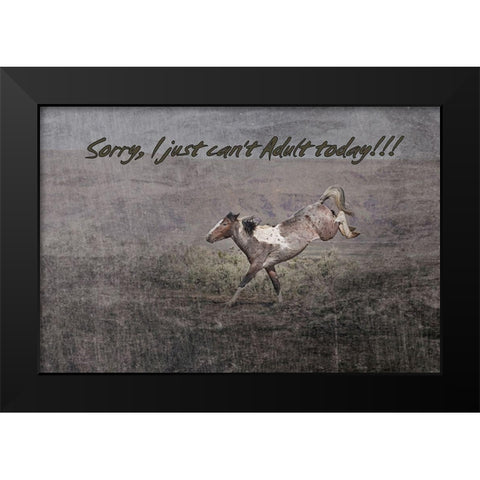 Cant Adult Black Modern Wood Framed Art Print by McFerrin, Larry