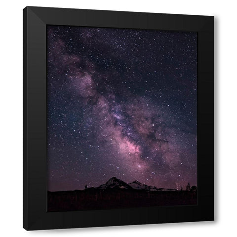 Sisters Milky Way Black Modern Wood Framed Art Print by McFerrin, Larry