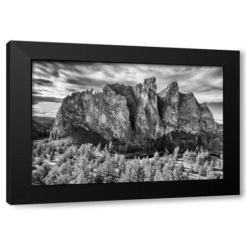 Smith Rock Black Modern Wood Framed Art Print by McFerrin, Larry