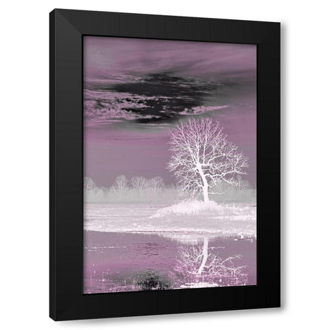 Pink Vision Black Modern Wood Framed Art Print with Double Matting by McFerrin, Larry