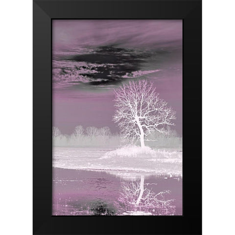 Pink Vision Black Modern Wood Framed Art Print by McFerrin, Larry