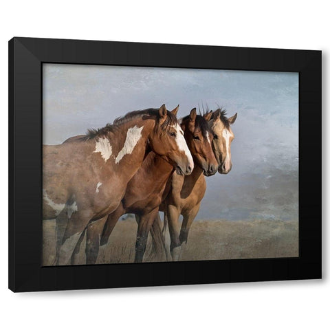 Bachelor Buddies Black Modern Wood Framed Art Print by McFerrin, Larry