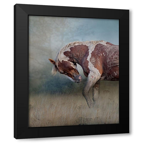 Attitude Black Modern Wood Framed Art Print by McFerrin, Larry