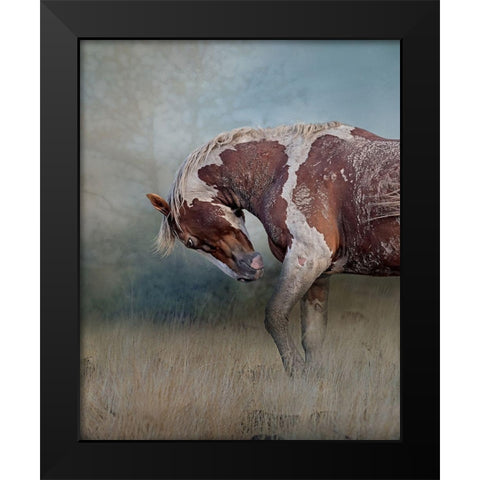 Attitude Black Modern Wood Framed Art Print by McFerrin, Larry