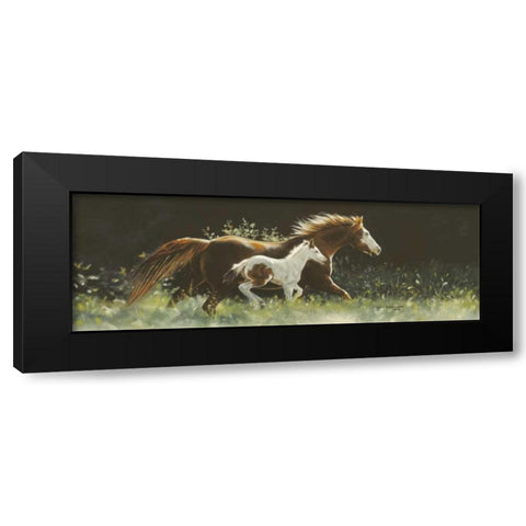 Keeping Up With Mother Black Modern Wood Framed Art Print with Double Matting by Harrison, Lesley