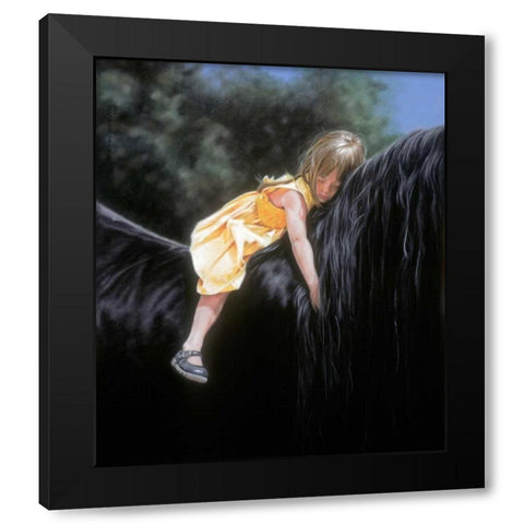 Some Dreams Last Black Modern Wood Framed Art Print with Double Matting by Harrison, Lesley