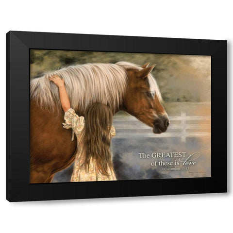 The Greatest Black Modern Wood Framed Art Print with Double Matting by Harrison, Lesley