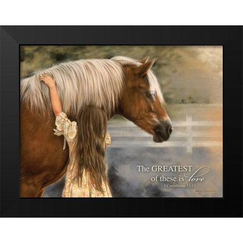 The Greatest Black Modern Wood Framed Art Print by Harrison, Lesley