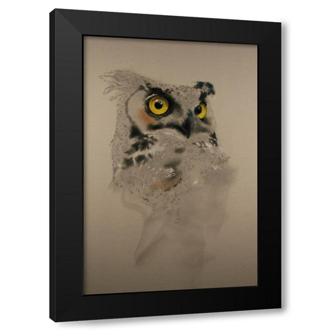 Lionel Black Modern Wood Framed Art Print by Harrison, Lesley