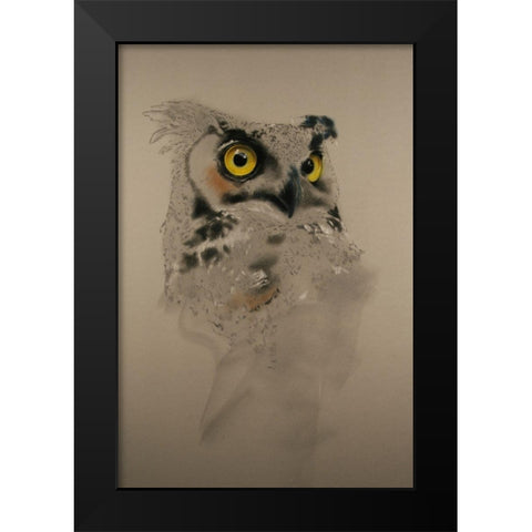 Lionel Black Modern Wood Framed Art Print by Harrison, Lesley