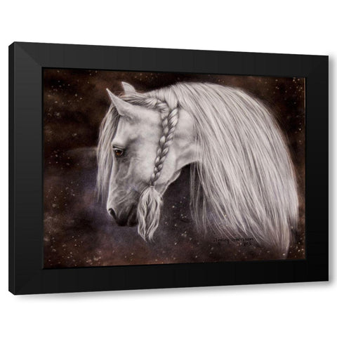 Beauty with a Twist Black Modern Wood Framed Art Print by Harrison, Lesley