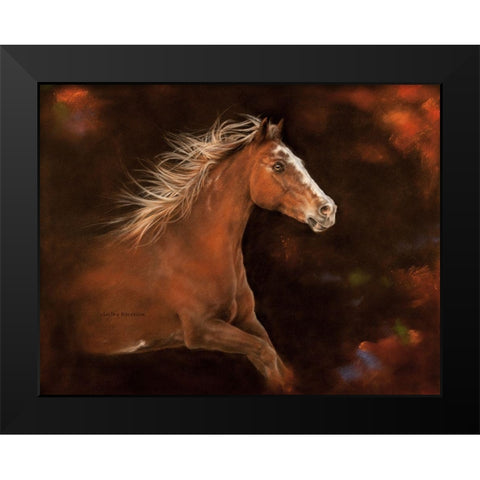 Cheyenne Black Modern Wood Framed Art Print by Harrison, Lesley
