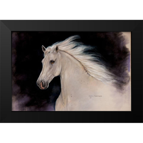 Elegance Black Modern Wood Framed Art Print by Harrison, Lesley