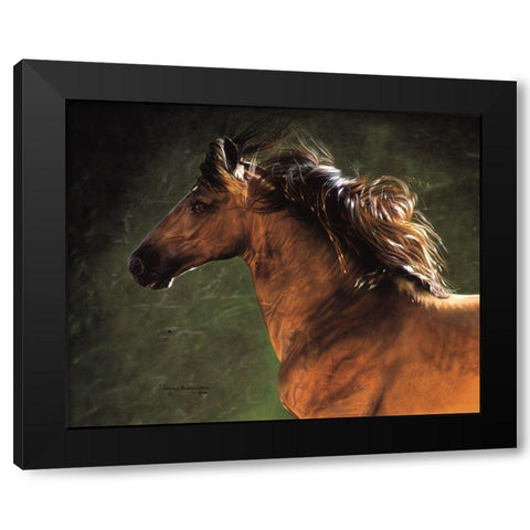 Lookin at You Black Modern Wood Framed Art Print by Harrison, Lesley