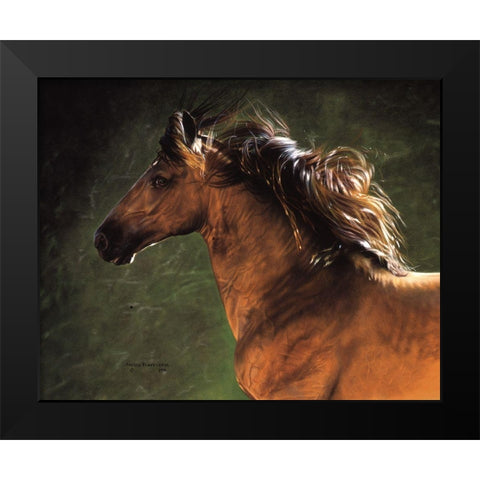 Lookin at You Black Modern Wood Framed Art Print by Harrison, Lesley