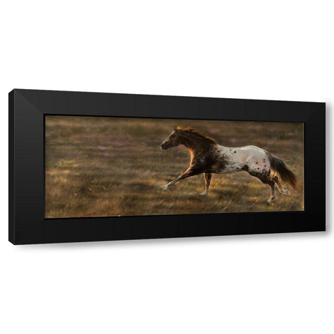 Spots with Spirit II Black Modern Wood Framed Art Print with Double Matting by Harrison, Lesley