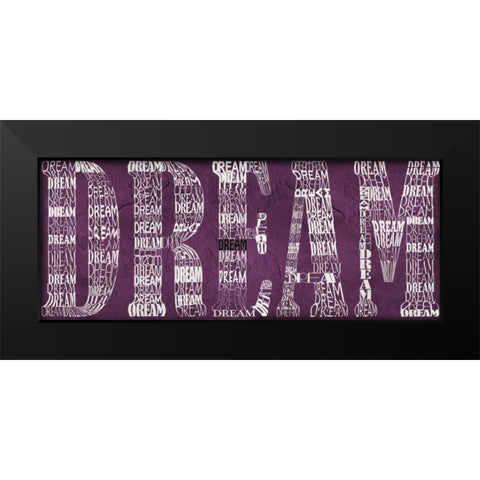 Dream Black Modern Wood Framed Art Print by Wolk, Lisa