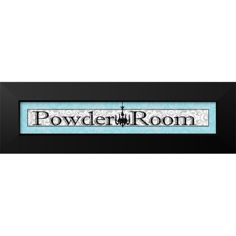 Powder Room II Black Modern Wood Framed Art Print by Wolk, Lisa