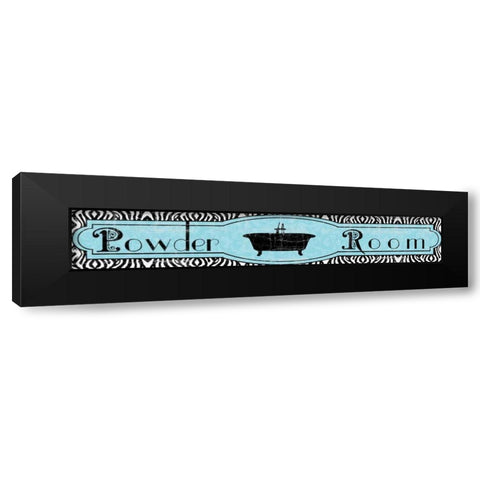 Powder Room III Black Modern Wood Framed Art Print by Wolk, Lisa