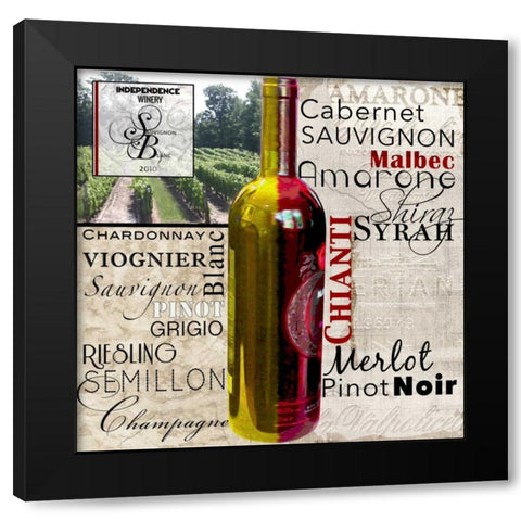 A Good Choice Black Modern Wood Framed Art Print by Wolk, Lisa