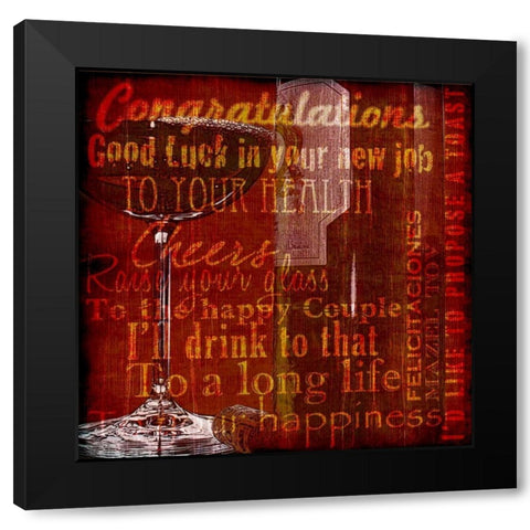 For All the Reasons Black Modern Wood Framed Art Print by Wolk, Lisa