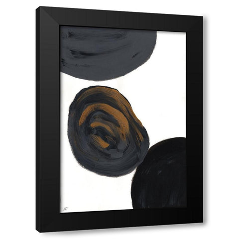 Gold and Gray IV Black Modern Wood Framed Art Print by Lee, Judson