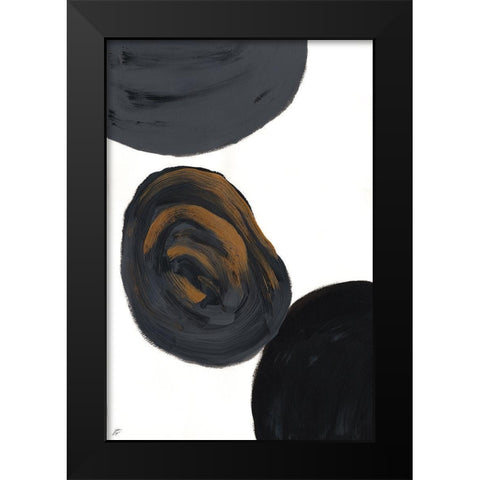 Gold and Gray IV Black Modern Wood Framed Art Print by Lee, Judson