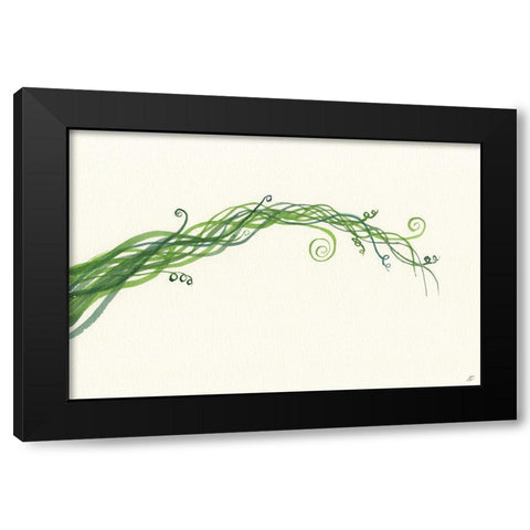 Green Vine I Black Modern Wood Framed Art Print by Lee, Judson