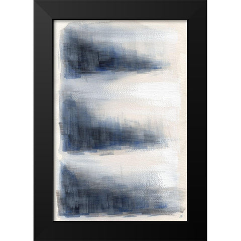 Brushed Triangles I Black Modern Wood Framed Art Print by Lee, Judson