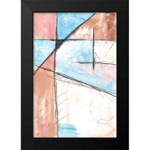 City Grid II Black Modern Wood Framed Art Print by Lee, Judson