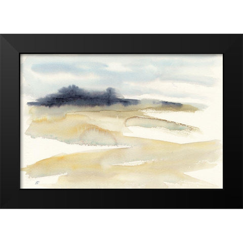 Distant Trees Black Modern Wood Framed Art Print by Lee, Judson