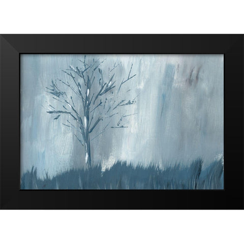 Winter Tree Rain Black Modern Wood Framed Art Print by Lee, Judson