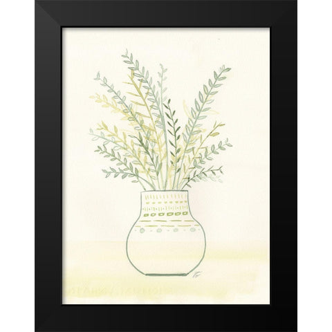 Fern Arrangement Black Modern Wood Framed Art Print by Lee, Judson