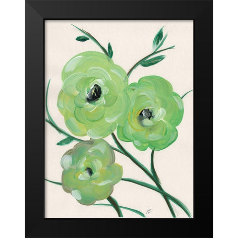 Loose Florals II Black Modern Wood Framed Art Print by Lee, Judson