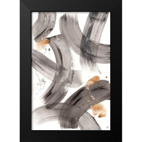 Gold Overlay Black Modern Wood Framed Art Print by Lee, Judson