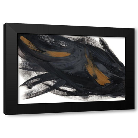 Gold Overlay III Black Modern Wood Framed Art Print by Lee, Judson