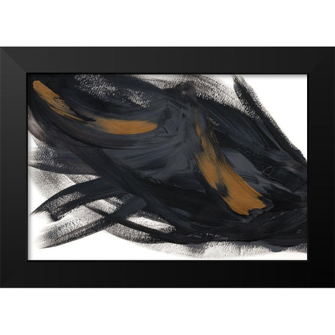 Gold Overlay III Black Modern Wood Framed Art Print by Lee, Judson